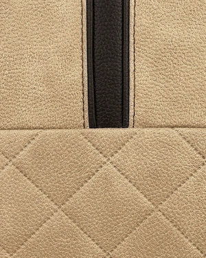 Muestra de Serie Suede Azul Piedra y Crema